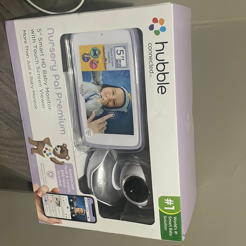 Hubble Connected Nursery Pal Premium 5" Smart HD Baby Monitor with Touch Screen